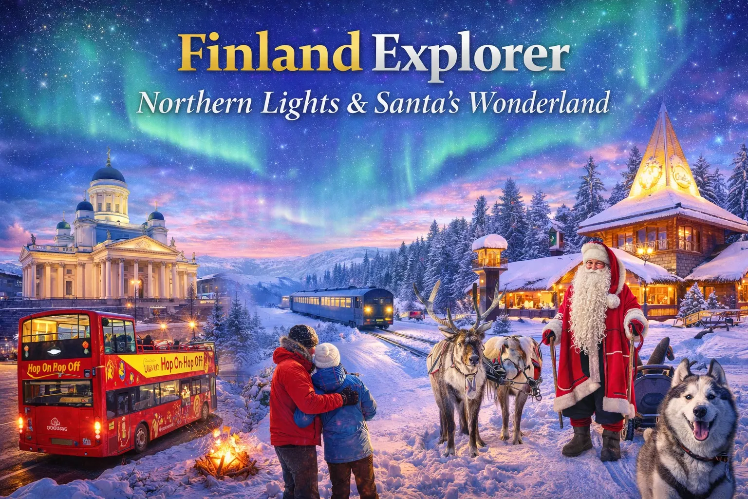 Finland Explorer – Northern Lights & Santa's Wonderland - Scandinavia Tour Package for Bangalore Travel Agents
