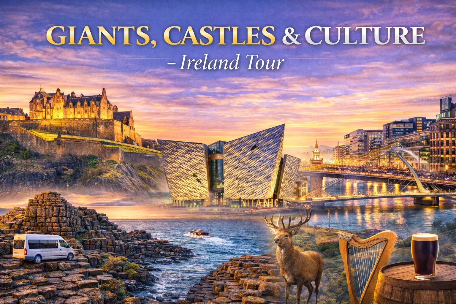 Giants, Castles & Culture – Ireland Tour - UK Tour Package for India Travel Agents