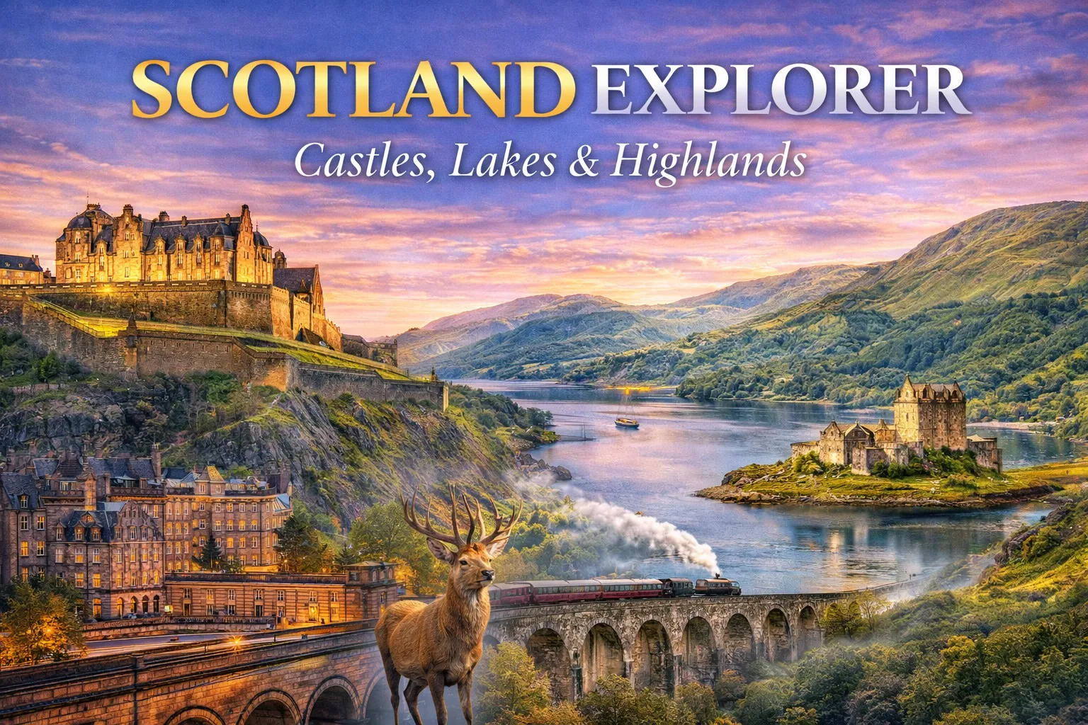 Scotland Explorer – Castles, Lakes & Highlands - UK Tour Package for India Travel Agents